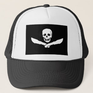 Gorra alegre del camionero del perseguidor
