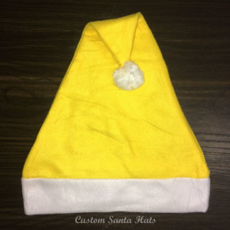 Gorra amarillo de Santa del paño grueso y suave