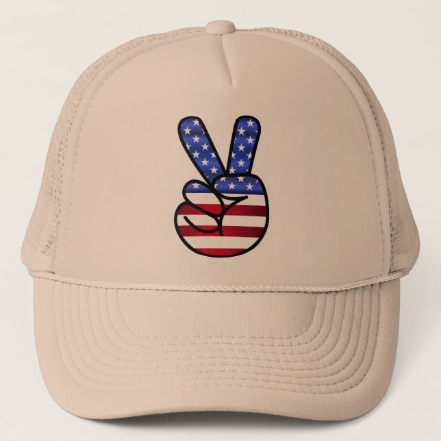gorra América firma V como victoria (Anverso)