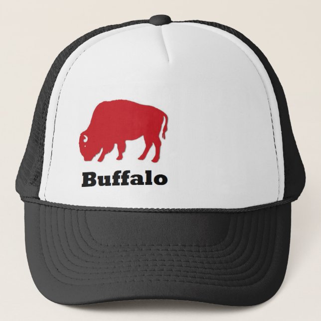 Gorra americano rojo del camionero del búfalo del (Anverso)