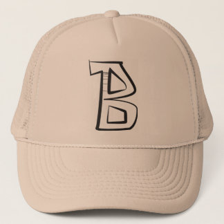 Gorra angular de la mayúscula "B" de la burbuja de