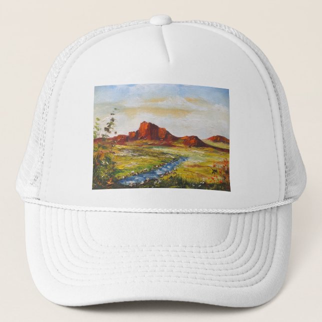 Gorra Ann Hayes pintando el cañón de rock rojo (Anverso)