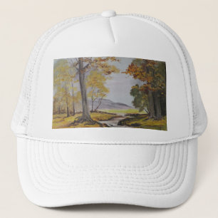 Gorra Ann Hayes pintando la corriente forestal