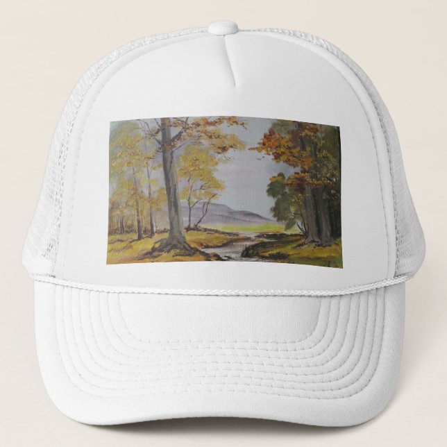 Gorra Ann Hayes pintando la corriente forestal (Anverso)