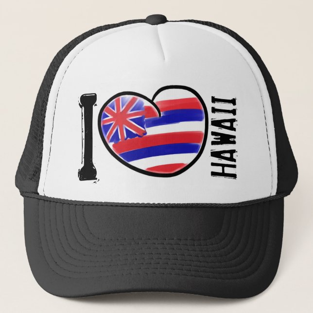 Gorra artístico de la bandera del estado de Hawái  (Anverso)