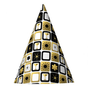 Gorra atractivo retro del fiesta del oro