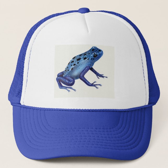 Gorra azul de la rana del dardo del veneno (Anverso)