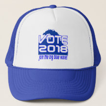 Gorra azul del camionero de la onda del VOTO 2018