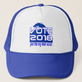 Gorra azul del camionero de la onda del VOTO 2018