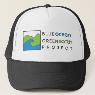 Gorra azul del camionero del negro del proyecto de