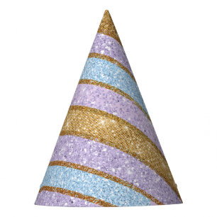 Gorra azul del fiesta del cuerno del unicornio de