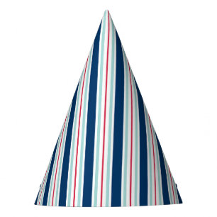 Gorra azul y rojo del tono dos de la raya del