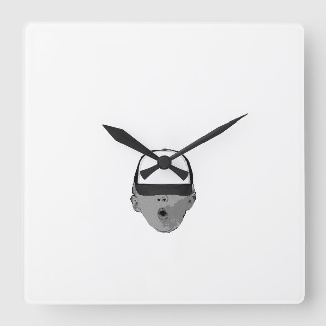 ~Gorra bebé~ RELOJ DE LA PARED, PERSONALIZAR! (Anverso)