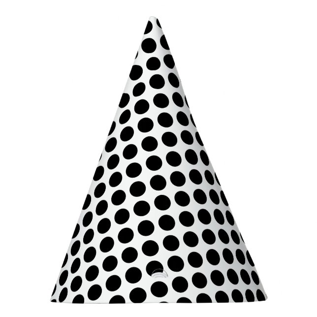 Gorra blanco de moda con puntos negros brillantes  (Derecha)