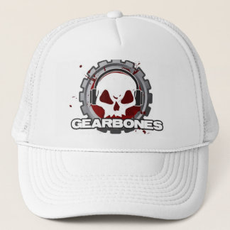 Gorra blanco del camionero de GearBones