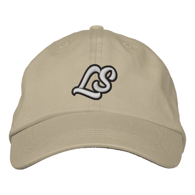 Gorra blanco del papá del logotipo de LooseSquares (Anverso)