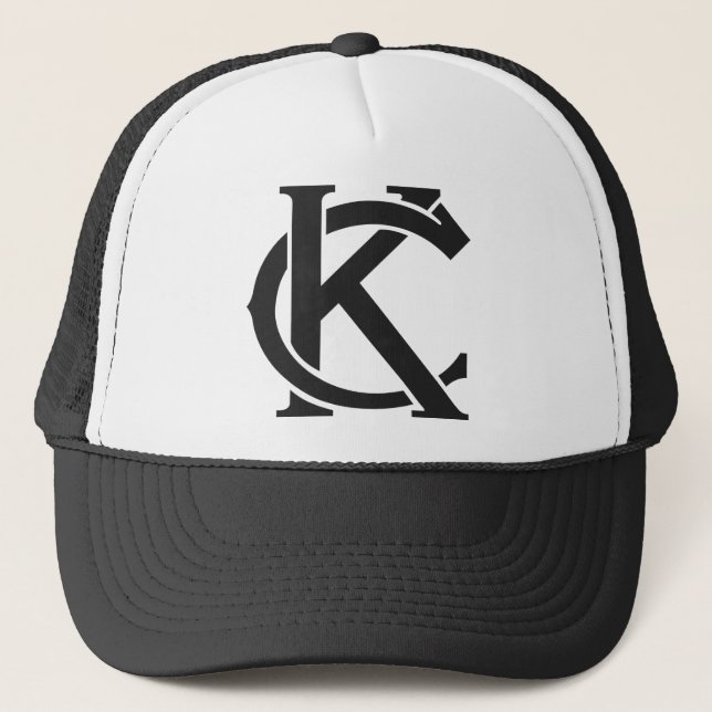 Gorra BLANCO Y NEGRO del camionero del LOGOTIPO (Anverso)