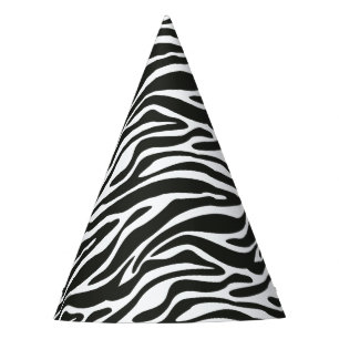 Gorra blanco y negro del fiesta de la cebra