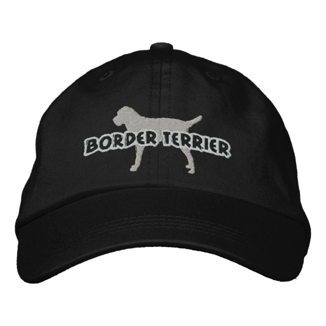 Gorra Blindado de Silhouette Border Terrier (Anverso)