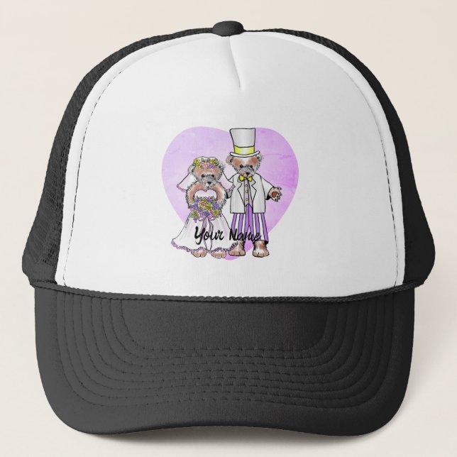 Gorra boda Bear Bride Y Groom (Anverso)