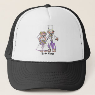 Gorra boda de Bear Bride y Groom