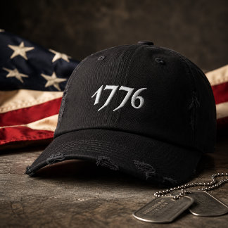 Gorra Bordada 1776 Bordado Americano