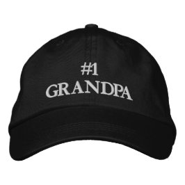 Gorra Bordada #1 El personalizado blanco abuelo texto elegante l