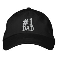 #1 Número Uno DAD Embrodado Cap