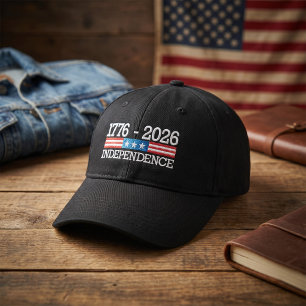 Gorra Bordada 250 años de Independencia Aniversario 4 de julio