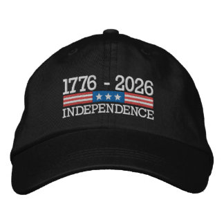 Gorra Bordada 250 Years of Independence 4th of July Anniversary 