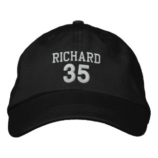 Gorra Bordada 35 Birthday Custom Name WHITE Embroidery V03I
