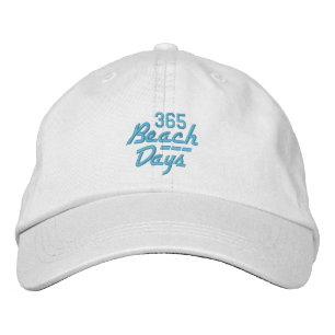 Gorra Bordada 365 CAPA DE LA PLAYA (blanco/azul)