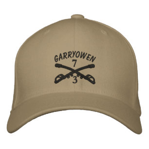 Gorra Bordada 3-7 Cavalry Crossed Sabers OIF Ribbon Personalizad