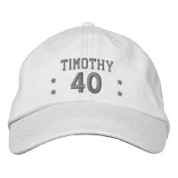 40 Nacimiento Nombre Personalizado SILVER Embroide