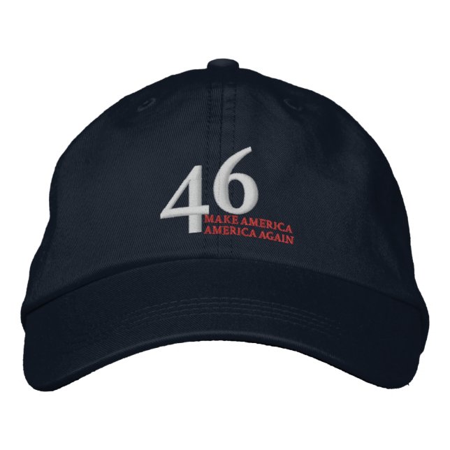 Gorra Bordada 46 haga el casquillo otra vez bordado de América (Anverso)