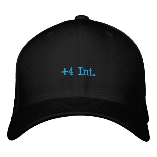 Gorra Bordada +4 Int. (Anverso)