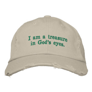 Gorra Bordada 4. Soy un tesoro en los ojos de Dios.