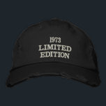 Gorra Bordada 50.º cumpleaños Golfer Limited Edition Funny<br><div class="desc">Límite de béisbol de edición limitada. 50 cumpleaños,  golfista,  deporte,  gorra divertida. Puedes personalizar con tu año.</div>