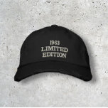 Gorra Bordada 60.º cumpleaños Golfer Limited Edition Funny<br><div class="desc">Límite de béisbol de edición limitada. 60 cumpleaños,  golfista,  deporte,  gorra divertida. Puedes personalizar con tu año.</div>
