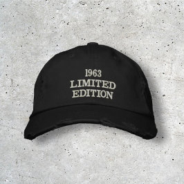 Gorra Bordada 60.º cumpleaños Golfer Limited Edition Funny