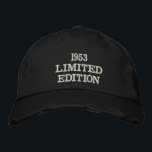 Gorra Bordada 70.º cumpleaños Golfer Limited Edition Funny<br><div class="desc">Límite de béisbol de edición limitada. 70 cumpleaños,  golfista,  deporte,  gorra divertida. Puedes personalizar con tu año.</div>