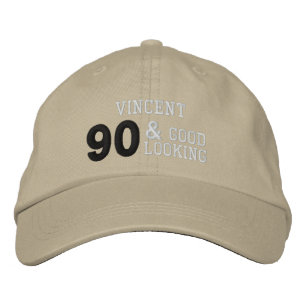 Gorra Bordada 90 cumpleaños KHAKI C04 de buen aspecto