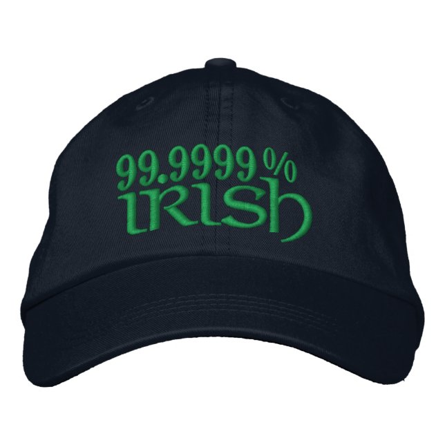 GORRA BORDADA 99,9999% IRLANDA (Anverso)