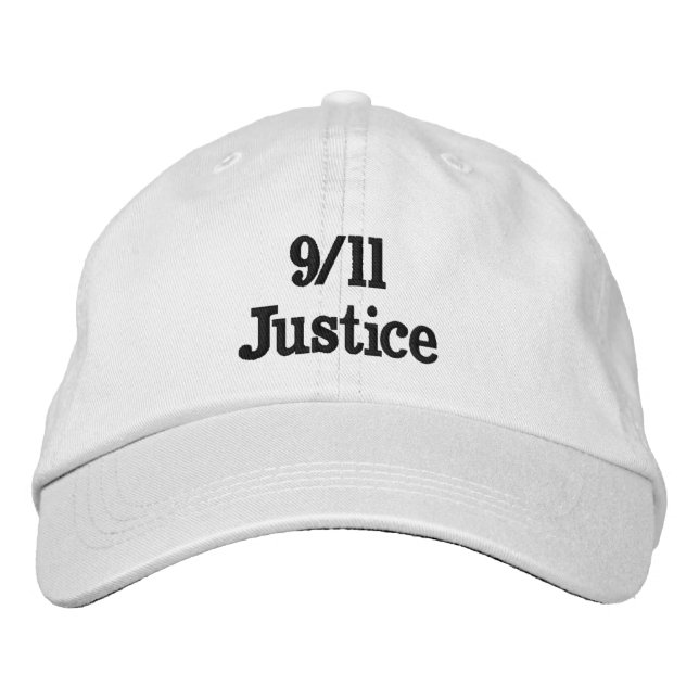Gorra Bordada 9/11 Justicia (Anverso)