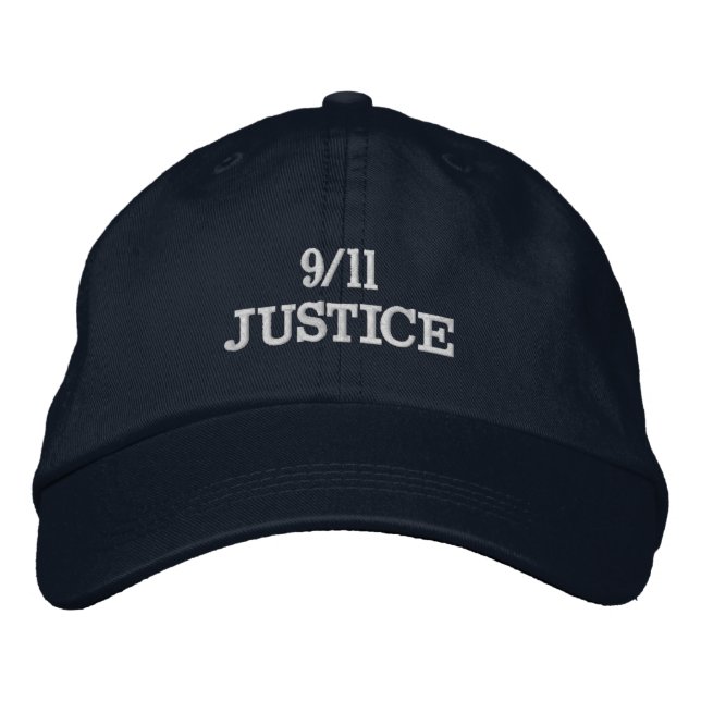 GORRA BORDADA 9/11 JUSTICIA (Anverso)