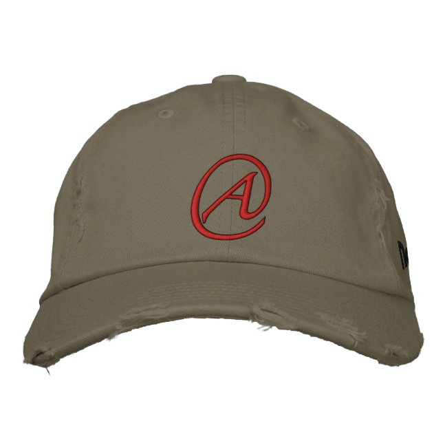 Gorra Bordada "A" es para ateo (Anverso)