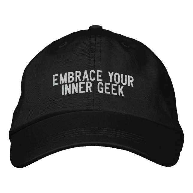 Gorra Bordada Abraza tu geek interior (Anverso)