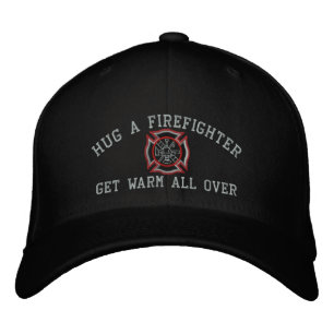 Gorra Bordada Abrazo A Un Bombero Borderia Personalizado Humorís