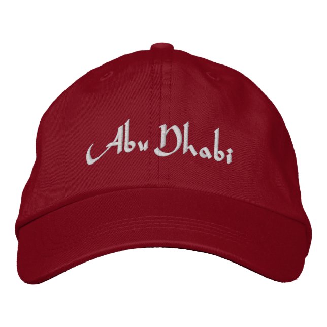 Gorra Bordada Abu Dhabi (Anverso)