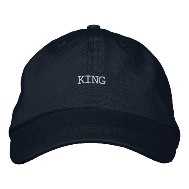 Gorra Bordada Accesorio versátil para KING Printed para cualquie (Anverso)